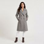 Women's Tailored Double Breasted Long Coat