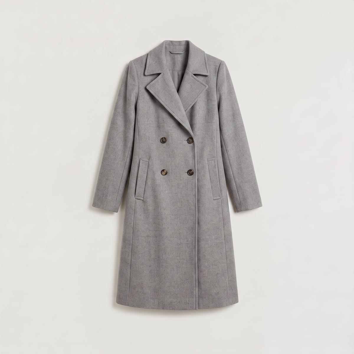 Women's Tailored Double Breasted Long Coat