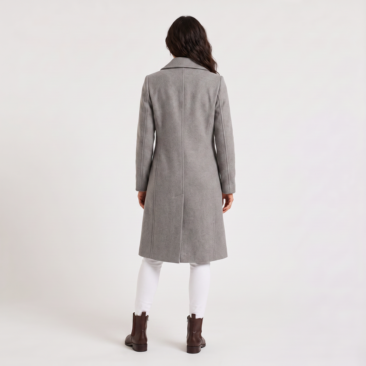 Women's Tailored Double Breasted Long Coat
