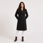Women's Tailored Double Breasted Long Coat