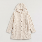 Women's Longline Teddy Hooded Cardigan