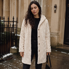 Women's Longline Teddy Hooded Cardigan