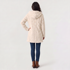Women's Longline Teddy Hooded Cardigan