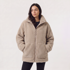 Women's Teddy Fleece High Collar Jacket
