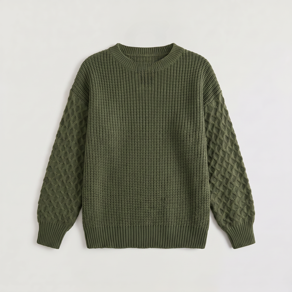 Women's Textured Lantern Sleeve Knit Jumper