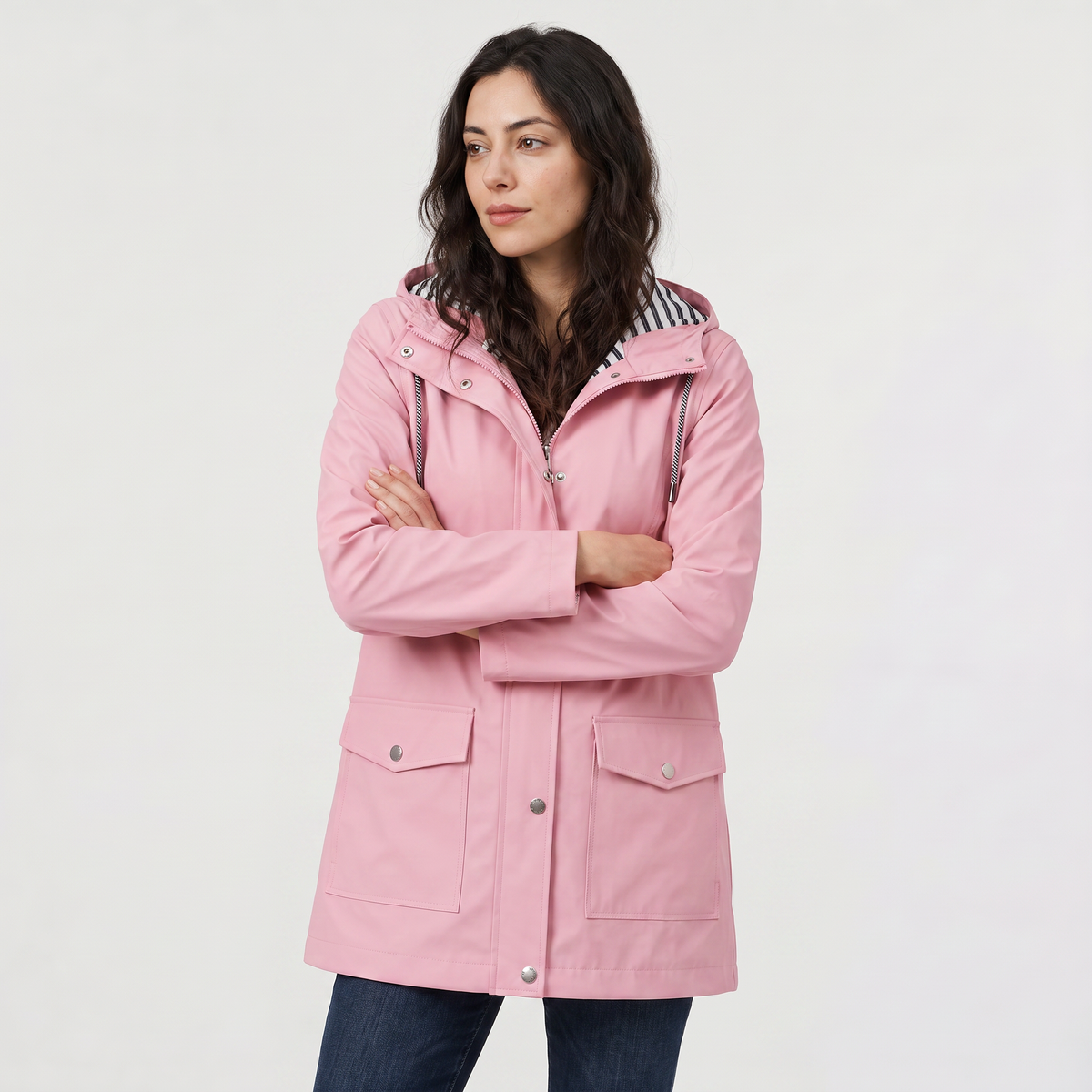 Women's Lightweight Hooded Rain Coat