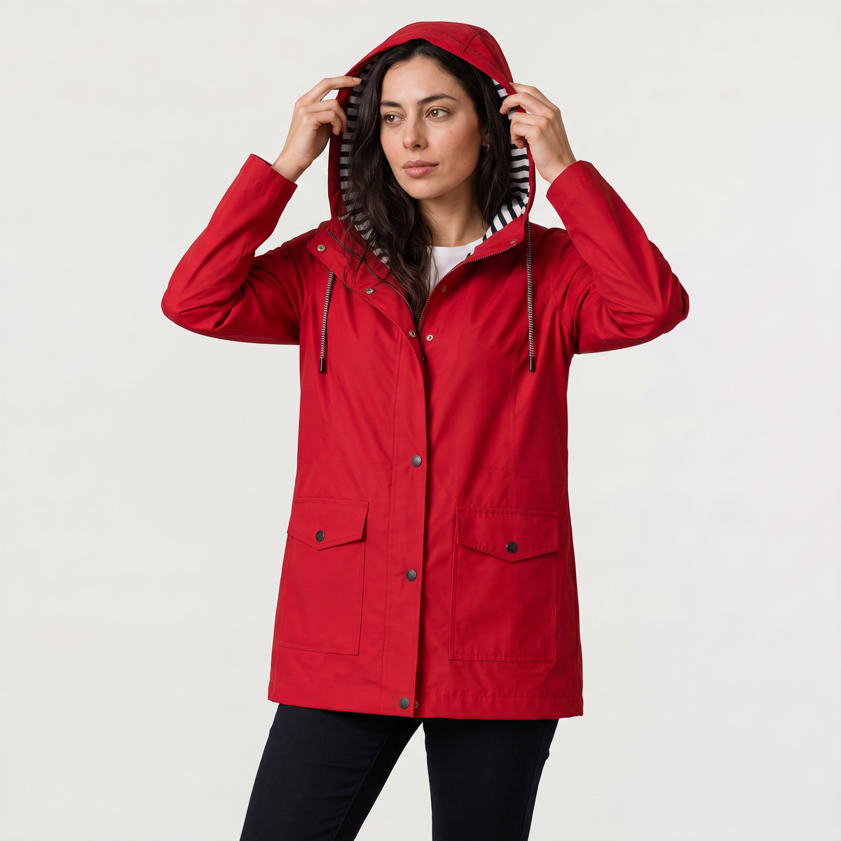 Women's Lightweight Hooded Rain Coat