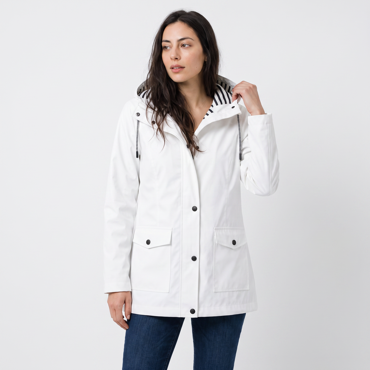 Women's Lightweight Hooded Rain Coat