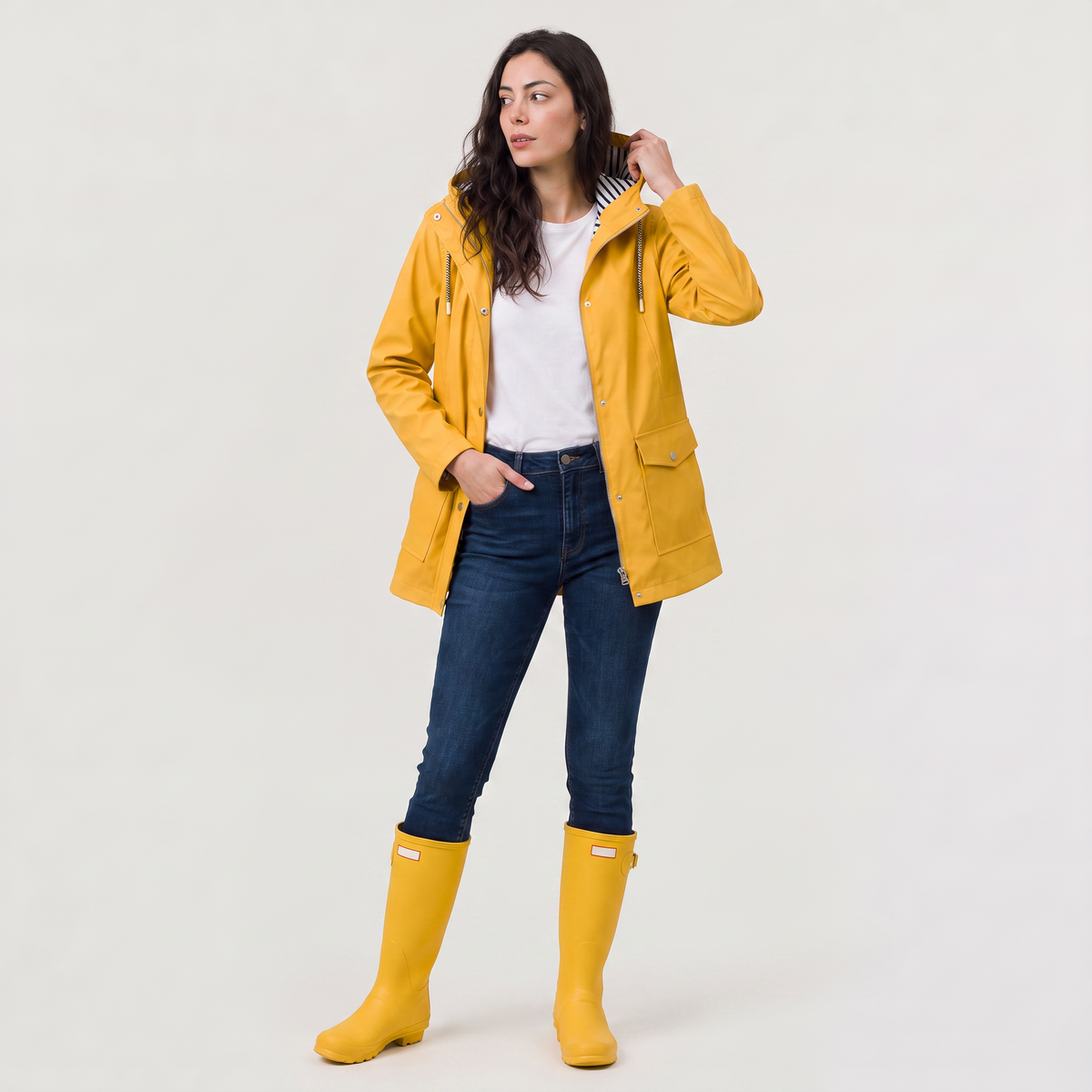 Women's Lightweight Hooded Rain Coat