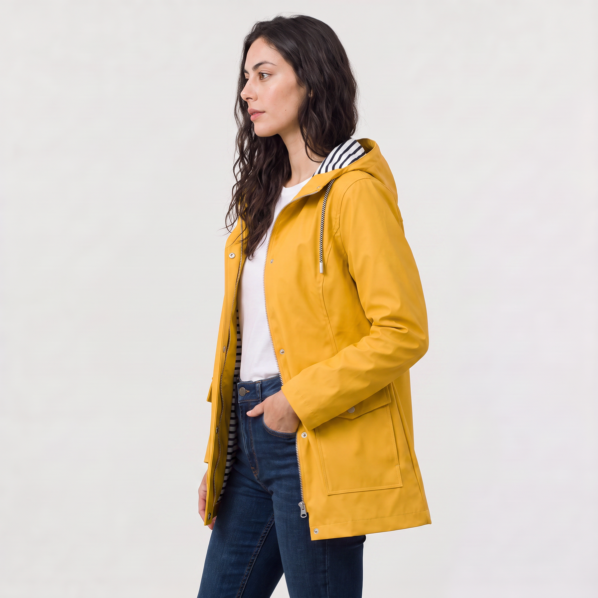 Women's Lightweight Hooded Rain Coat