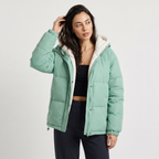 Women's Sherpa Lined Quilted Puffer Jacket