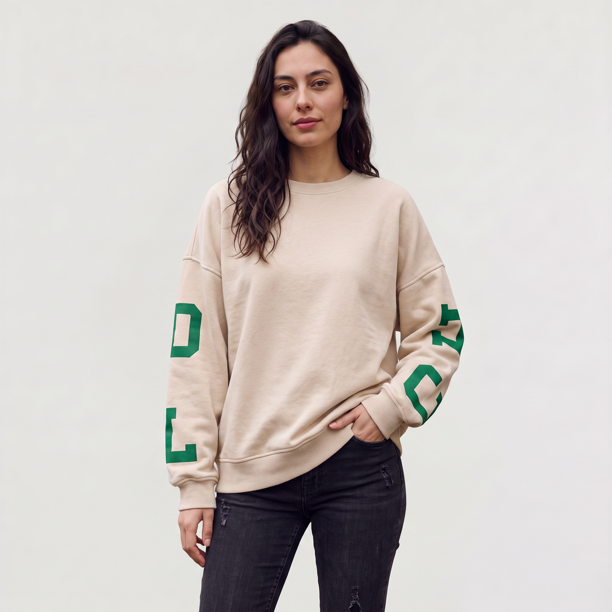 Women's Oversized Varsity Sweatshirt