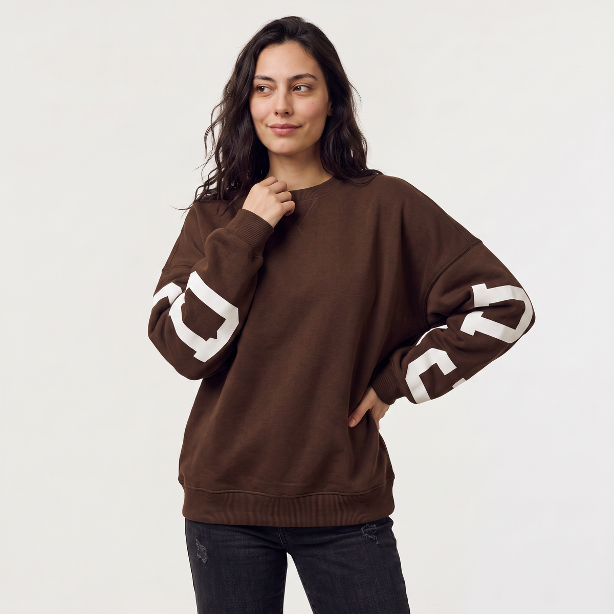 Women's Oversized Varsity Sweatshirt