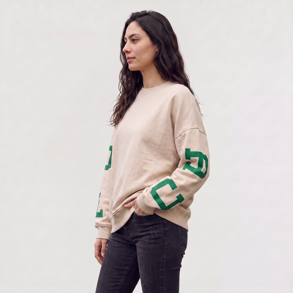 Women's Oversized Varsity Sweatshirt