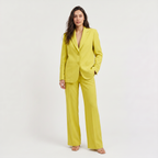 Bellevey women's structured blazer and wide-leg trousers set