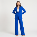 Bellevey women's structured blazer and wide-leg trousers set