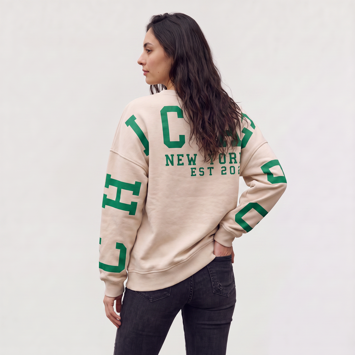 Women's Oversized Varsity Sweatshirt