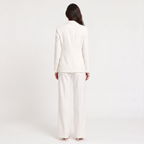 Bellevey women's structured blazer and wide-leg trousers set