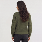 Women's Textured Lantern Sleeve Knit Jumper
