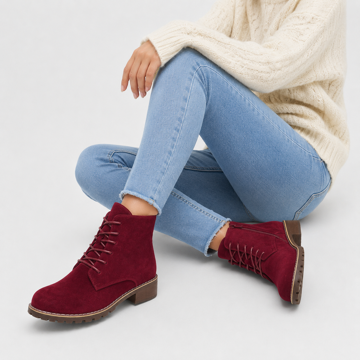 Women's Classic Lace-Up Ankle Boots