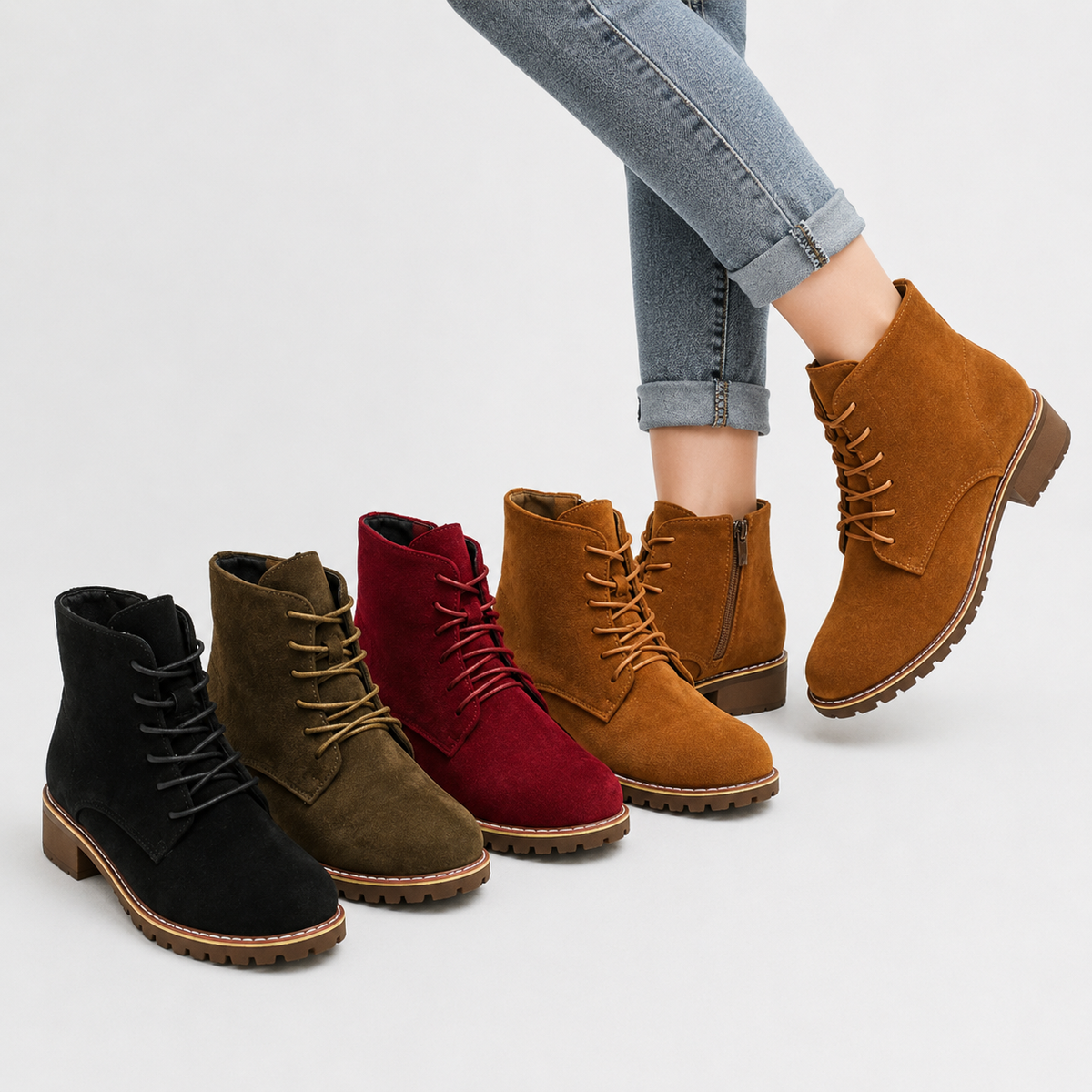 Women's Classic Lace-Up Ankle Boots