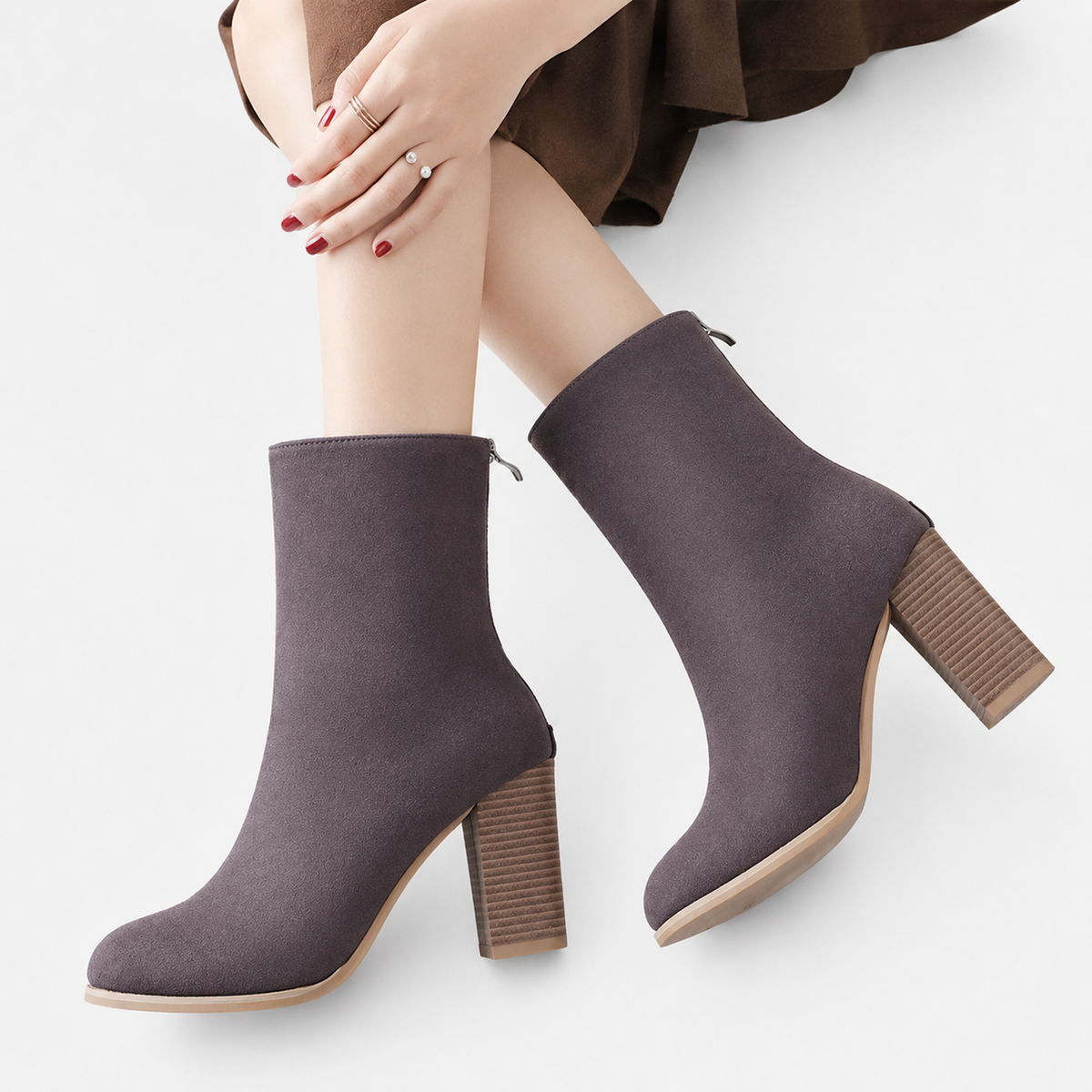 Women's Pointed Toe Mid-Calf Boots