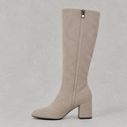 Women's Pointed Toe Knee-High Boots with Block Heel